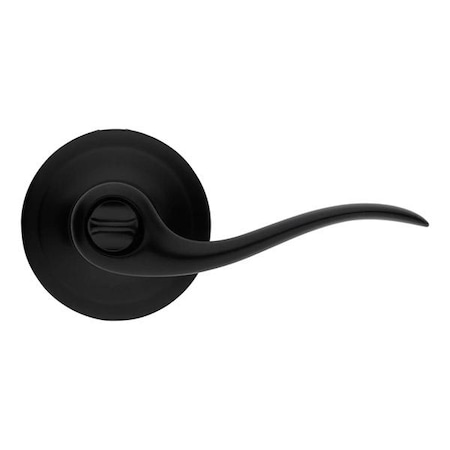 Kwikset Kwikset: Tustin Privecy Lever with Round Rose / Iron Black KWS-730TNL-RDT-514
